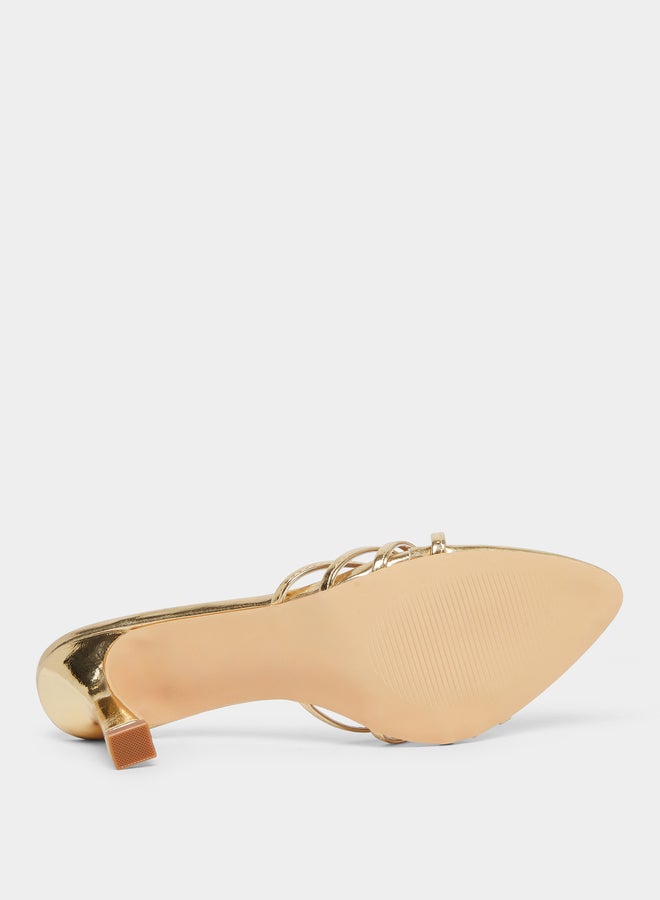 ستايلي صندل بكعب عالي وتفاصيل أزهار - Image 5